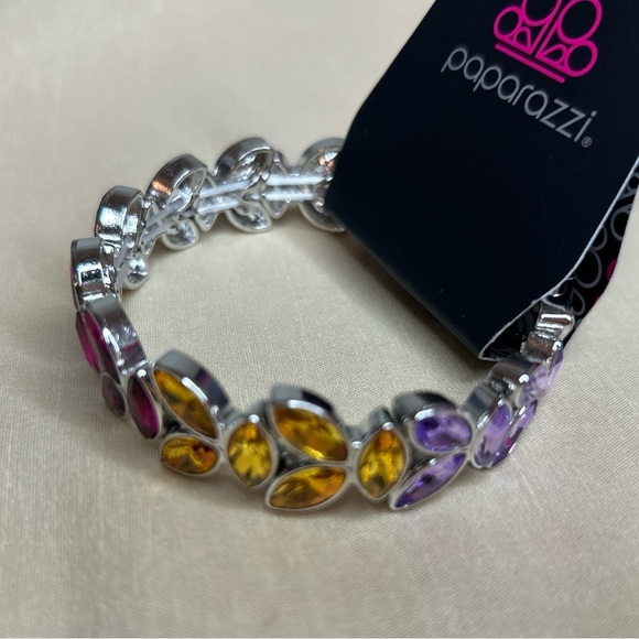 Gilded Gardens - Multi Stretchy Bracelet - Picture 3 of 4